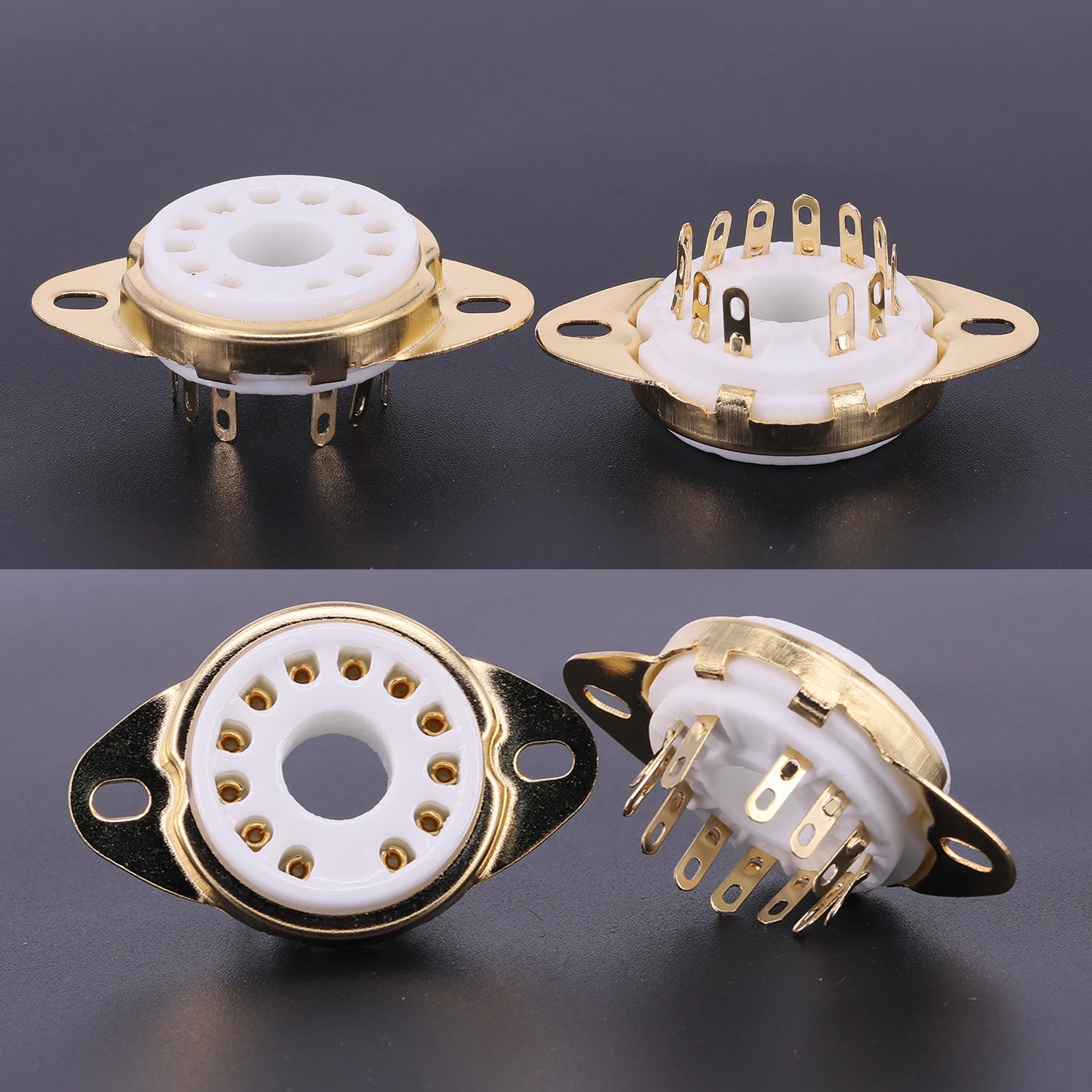 Soquete de Tubo Cerâmico B12c Gzc121-f Base de Válvula para 50ca10 6ca10 6hf5 6c10 6jb5 Vintage Áudio Hifi Mount 12 Pinos - Image 6