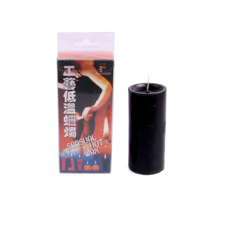 Adult Toys Low Temperature Candles Male and Female Wax Drip Training Female Slave Foreplay Flirting Low Temperature Candles Blac