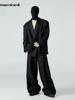 Mauroicardi Spring Autumn Long Loose Casual Baggy Flowy Soft Black Pleated Wide Leg Pants Men Luxury Designer Emo Clothing 2024 4