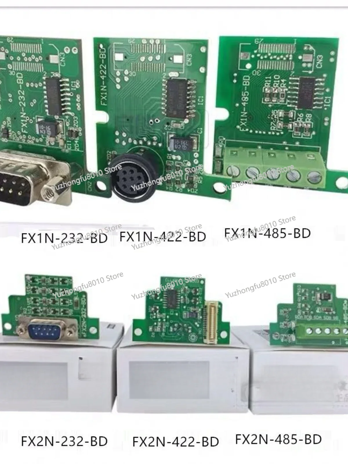 FX1S FX1N FX2N FX3U-485-BD Communication Board 422 232 Expansion Board CNV-BD
