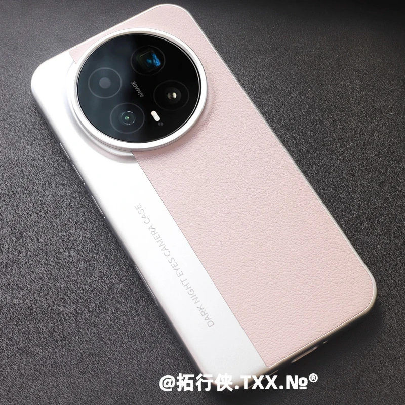 Leather Shockproof Case with Metal Lens Protection - Anti-Fall, Business Luxury