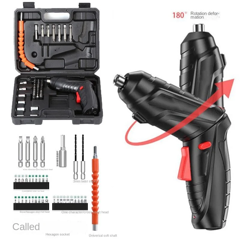 3.6V Electric Tool Kit Household Maintenance Repair 1800Mah Lithium Battery Mini Household Electric Drill Cordless Screwdriver er6c 3 6v aa 1800mah primary lithium battery for plc programmable controllers