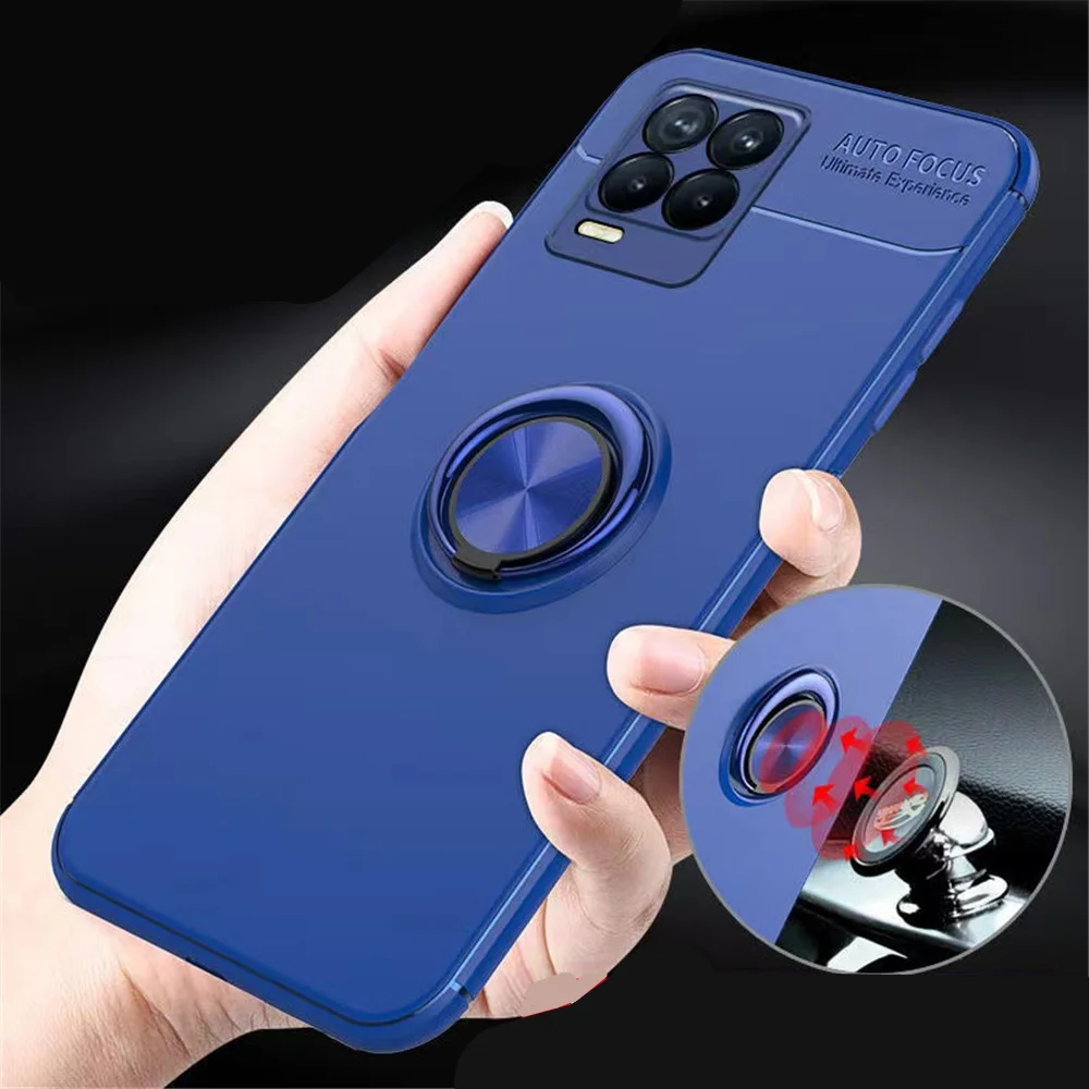 Custodia Per Telefono Antiurto Realme 8 Per Realme 8 8 Pro 8I Custodia Per Telefono Con Anello In Silicone Per Oppo Reno 6 Z 5G 5 Pro 5 Lite 5Z 5F