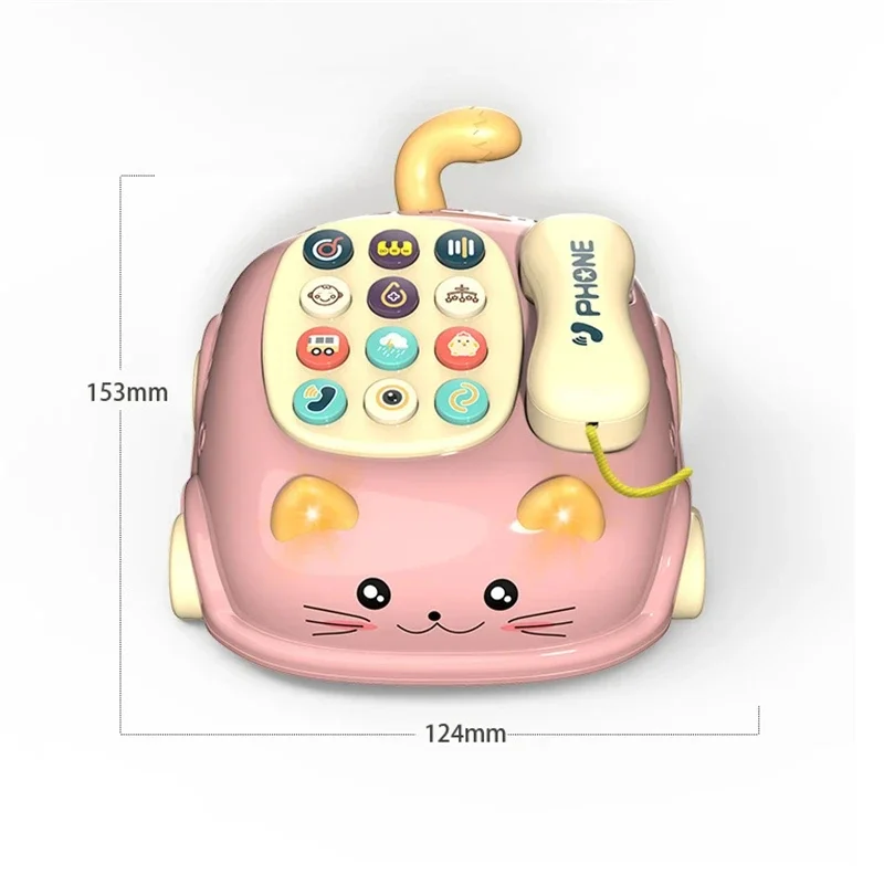 재미있는 멀티 시뮬레이션 휴대폰 휴대 전화 조기 장난감, 지능형 음악, 영어 배우기, 교육 장난감 핸드폰