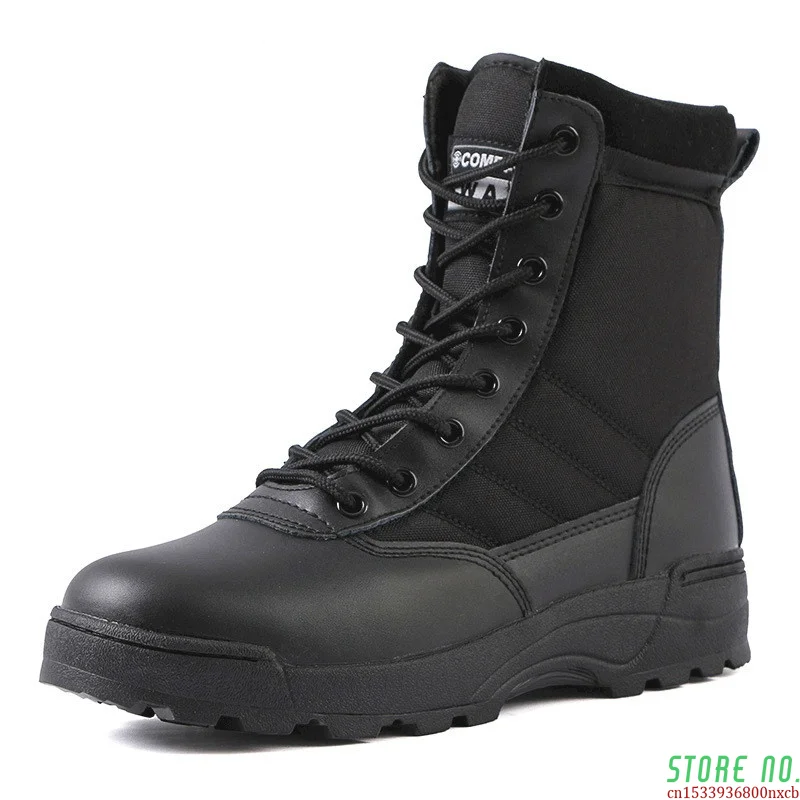 

Tactical Military Boots Men Boots Special Force Desert Combat Army Boots Outdoor Hiking Boots Ankle Shoes Men Work Safty Shoes