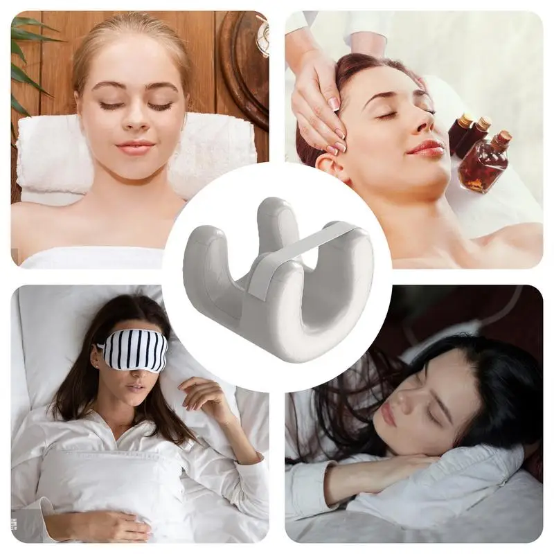 Face Beauty Pillow Face Up Ergonomic Beauty Pillow Foam Massage Pillow Soft Breathable Maintaining Sleeping Pillow Neck Pillow 5