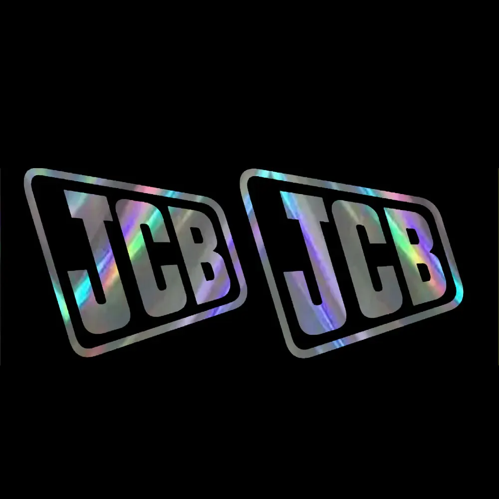 Per Jcb Tractor Digger Decalcomanie/Adesivi (Coppia)