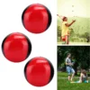 ZK30 3PCS Red Black PU Leather High End Portable EPS Fine Colloidal Particle Juggling Ball 1