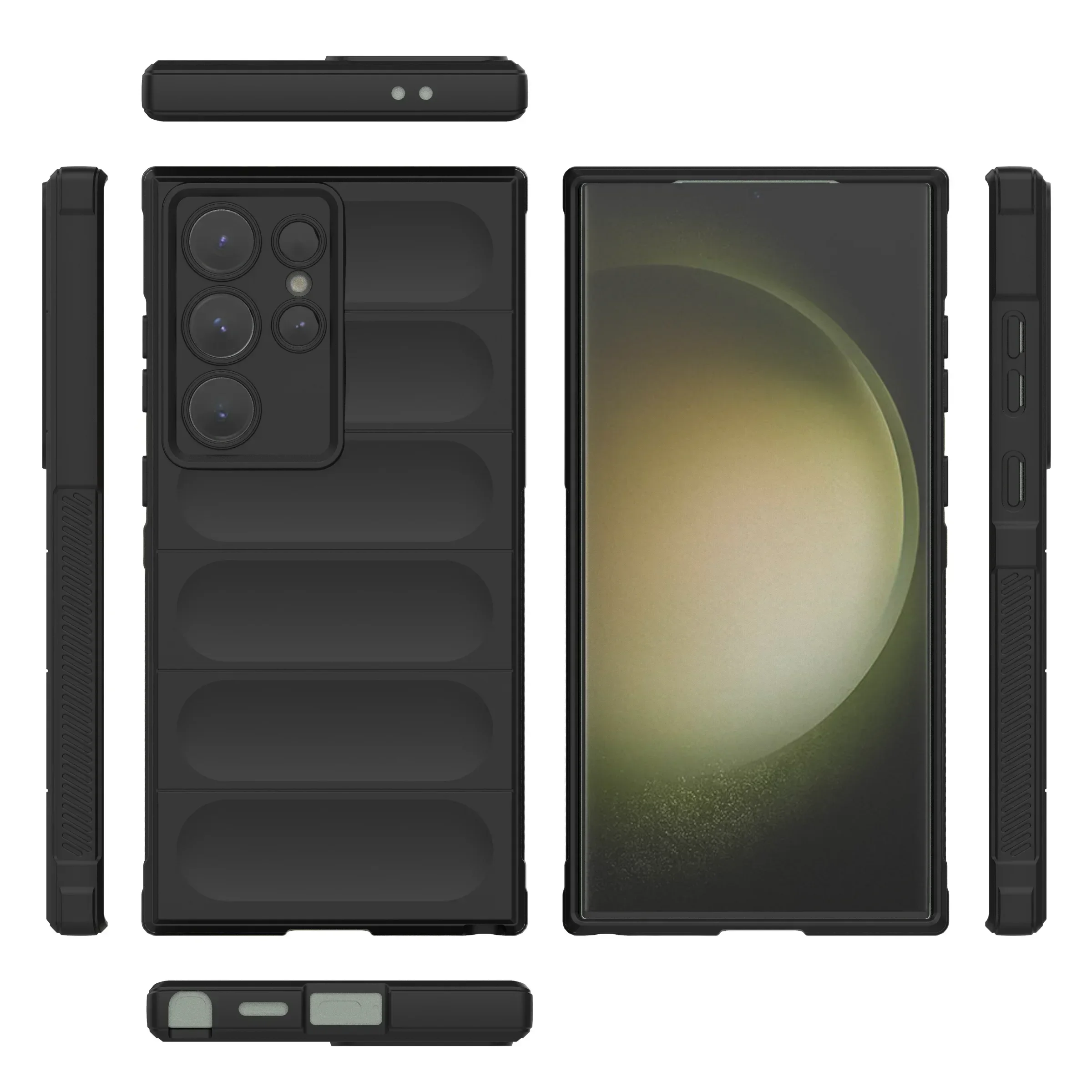 Shockproof Armor Matte Phone Case - Durable TPU Silicone Back Cover