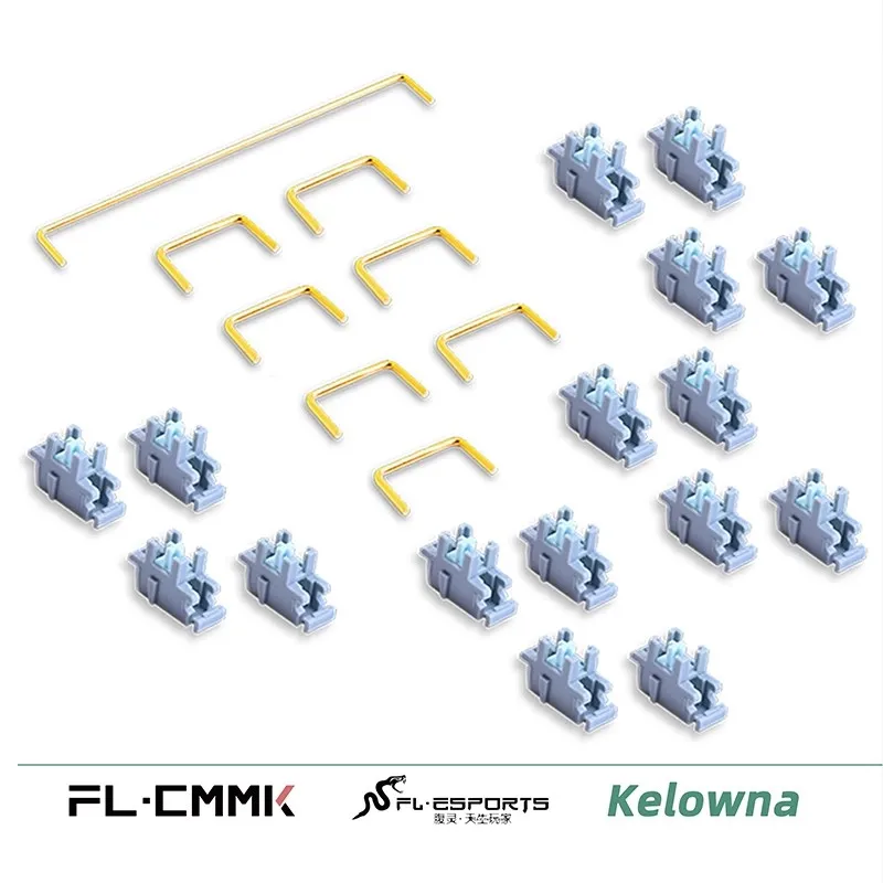 Keldust-teclado Mecânico Interruptor Satélite Chapa de Aço Banhado a Ouro Estabilizadores Pom Fl-cmmk v3 Faça Você Mesmo 61 87 104 108