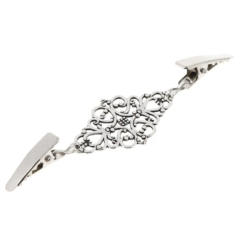 Women Vintage Sweater Cardigan Clip Hollow Alloy Plating Clothing Clips