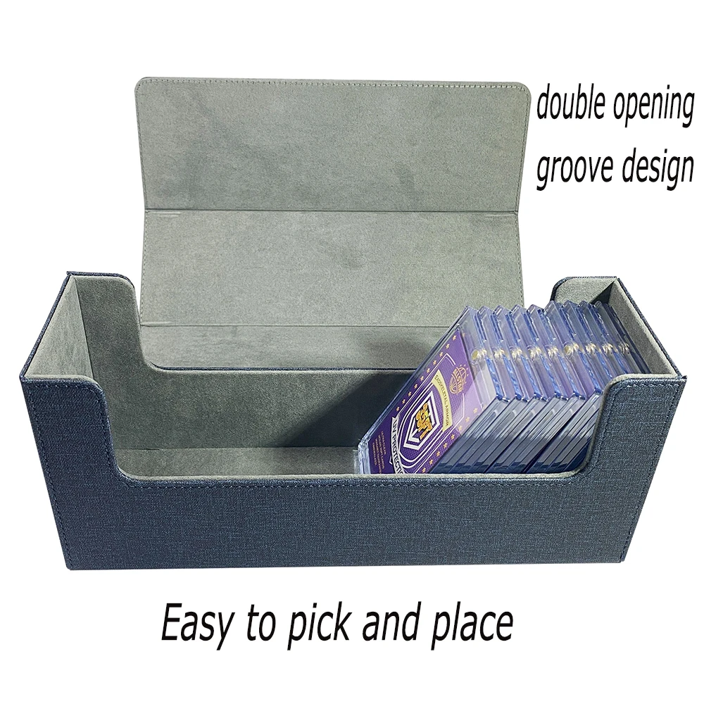 Trading Card Case Game 35PT 75PT 130PT Card Brick Storage Box Display For Sports Card Collection Compatible For MTG/ PTCG/PKM 24 count magnetic card holder 35pt for trading cards baseball card protector case magnet top loaders for sports cards