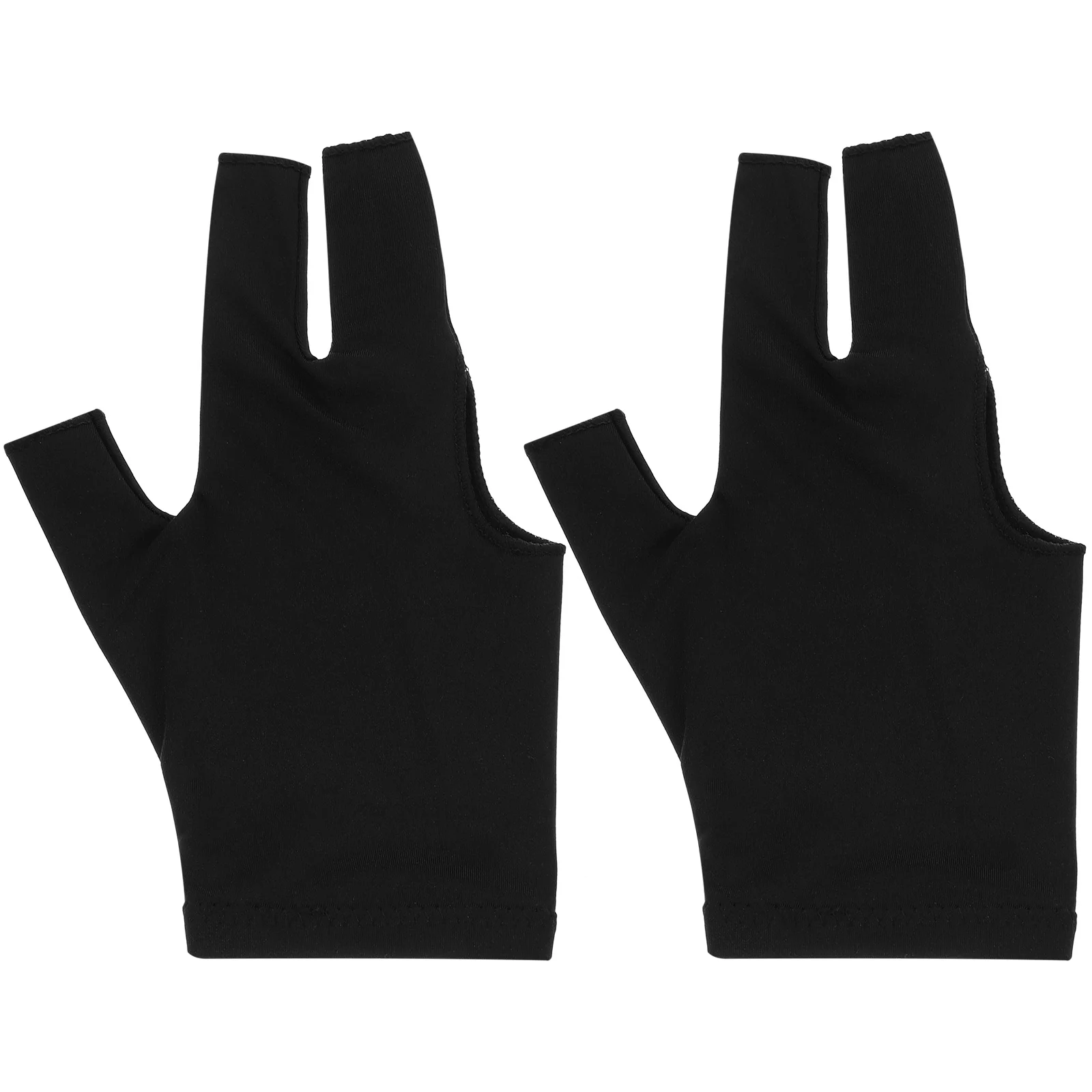 Cue Three Finger Gloves Exercise Accessories Nylon Wear-resistant Billiard Sports