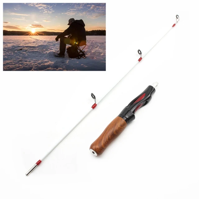 62cm Winter Ice Fishing Rods Mini Fishing Pole Portable Short Sections  Outdoor Travel Spinning Superhard Carbon Rod Promotion! - AliExpress