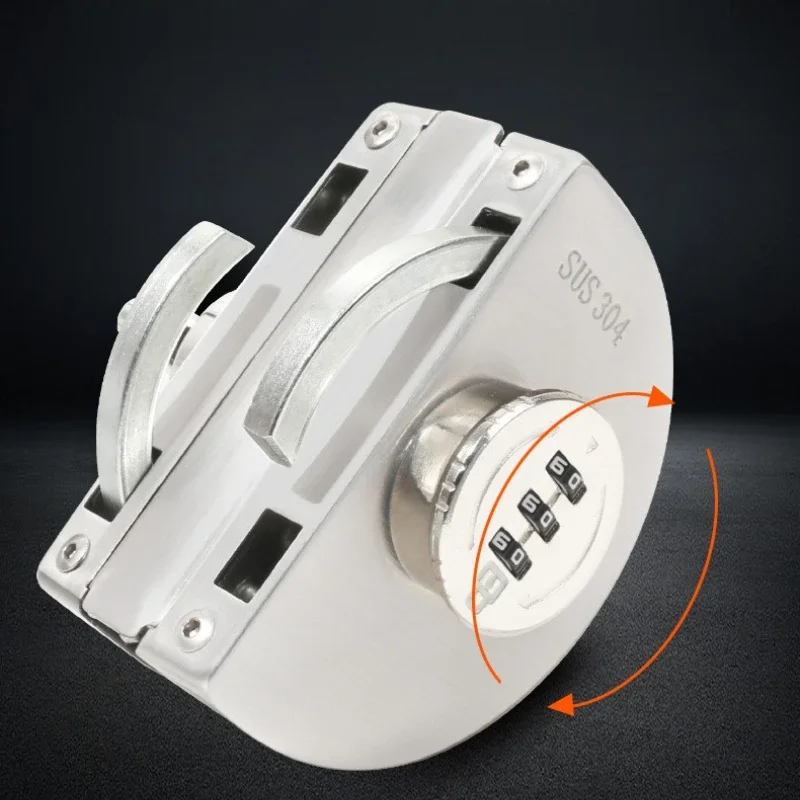 프레임리스 유리 문짝 잠금 장치, 싱글 및 더블 문짝, 열쇠가 없는 번호 잠금 장치, 상점 슬라이딩 문짝 잠금 장치, 펀칭 방지, 사무실 문 잠금 장치