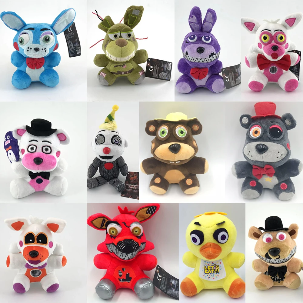 18 CM FNAF Freddy's Plush Toy Stuffed & Plush Animals Bear Rabbit Game Fnaf  Plush Toys Birthday Christmas For Kids Toy Gift - AliExpress