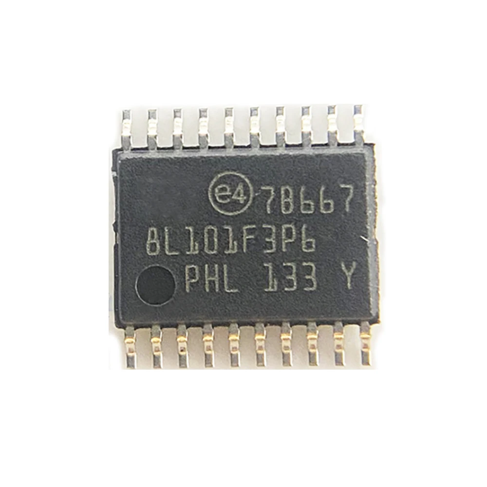 

Микроконтроллер STM8L101F3P6TR, оригинальная флэш-память, STM8L101F3P6, tssop20, 8 бит, MCU/8 КБ/16 МГц, 1 шт.