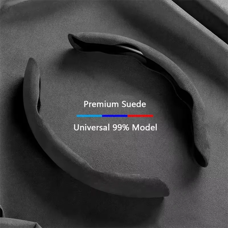 2025SuedeUniversal38CMCarSteeringWheelBoosterCoverNon-SlipAutoInteriorSteerProtectorDecorationAccessories-AliExpress34