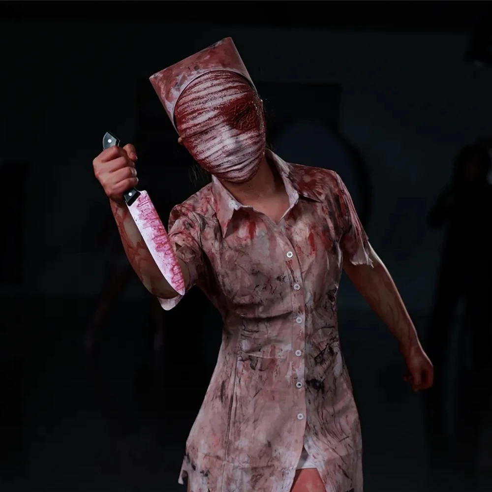 Silent Hill 2-Inspired Bubble Nurse Full Face Mask for Cosplay Events