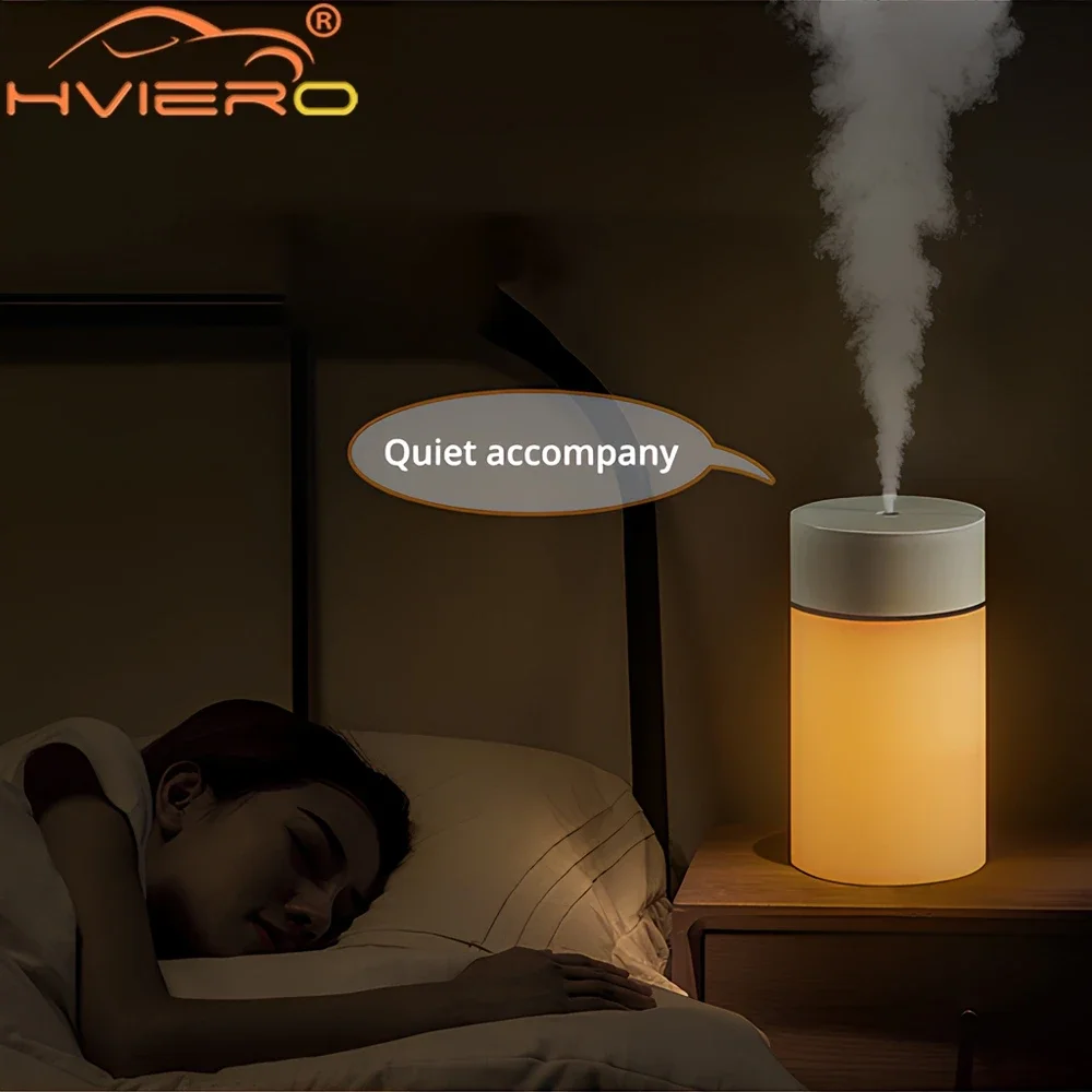 1PCS 260ML Air Humidifier Ultrasonic Mini Aromatherapy Diffuser Portable Sprayer USB Essential Oil Atomizer LED Lamps Home Car air humidifier