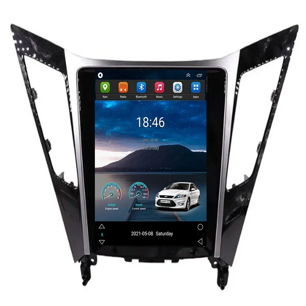 

For Tesla Style 2Din Android 13 Car Radio For HYUNDAI SONATA 2011to 2035 Multimedia Video Player GPS Stereo Carplay DSP RDS Cam