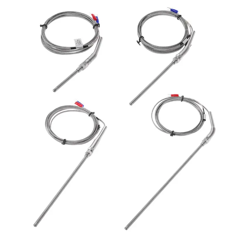 

K Type Thermocouple Probe 50mm/100mm/150mm/200mm Stainless Steel Thermocouple 0-400℃ Temperature Drop ship