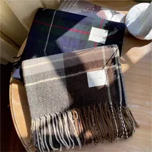 

2022 Autumn and Winter Design Fashion Luxury Models of a Hundred Faux Cashmere Scarf Style Son Warm Temperament Flow Scarf