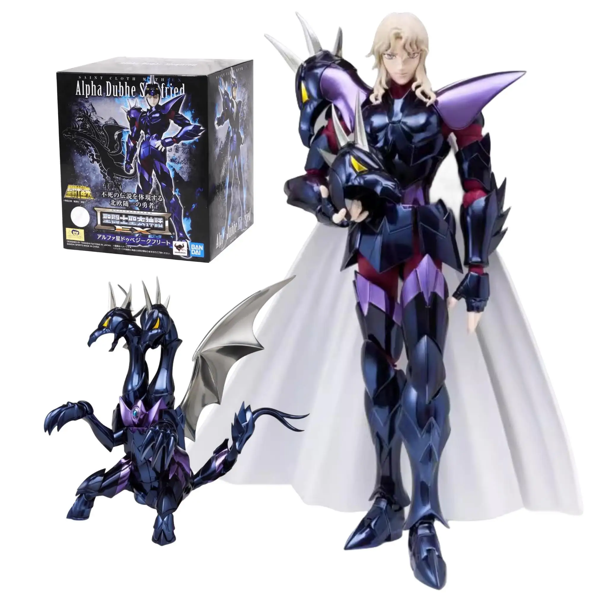 

Фигурка крестного истребителя Bandai Saint Cloth Myth Ex скандинавские, двойная головка дракона, небесная звезда, аниме фигурка сиежаренда, игрушка, кукла в подарок