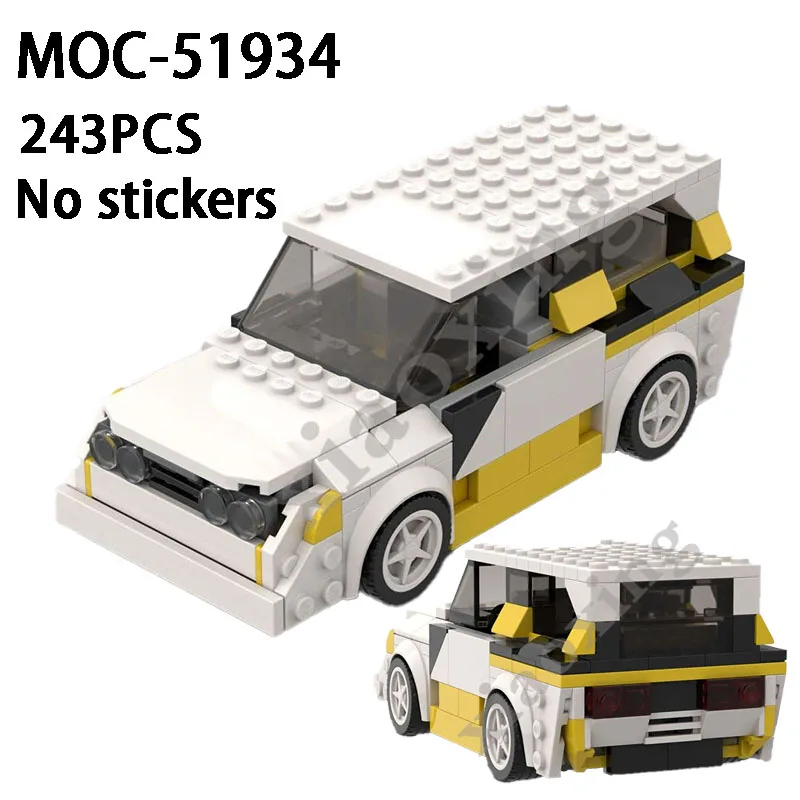 Nuovo Moc-51934 Building Block Set Adatto Assemblaggio 76897 Rally Coupon Boy Model Speed Champion Racing Adult Children Toy Gift