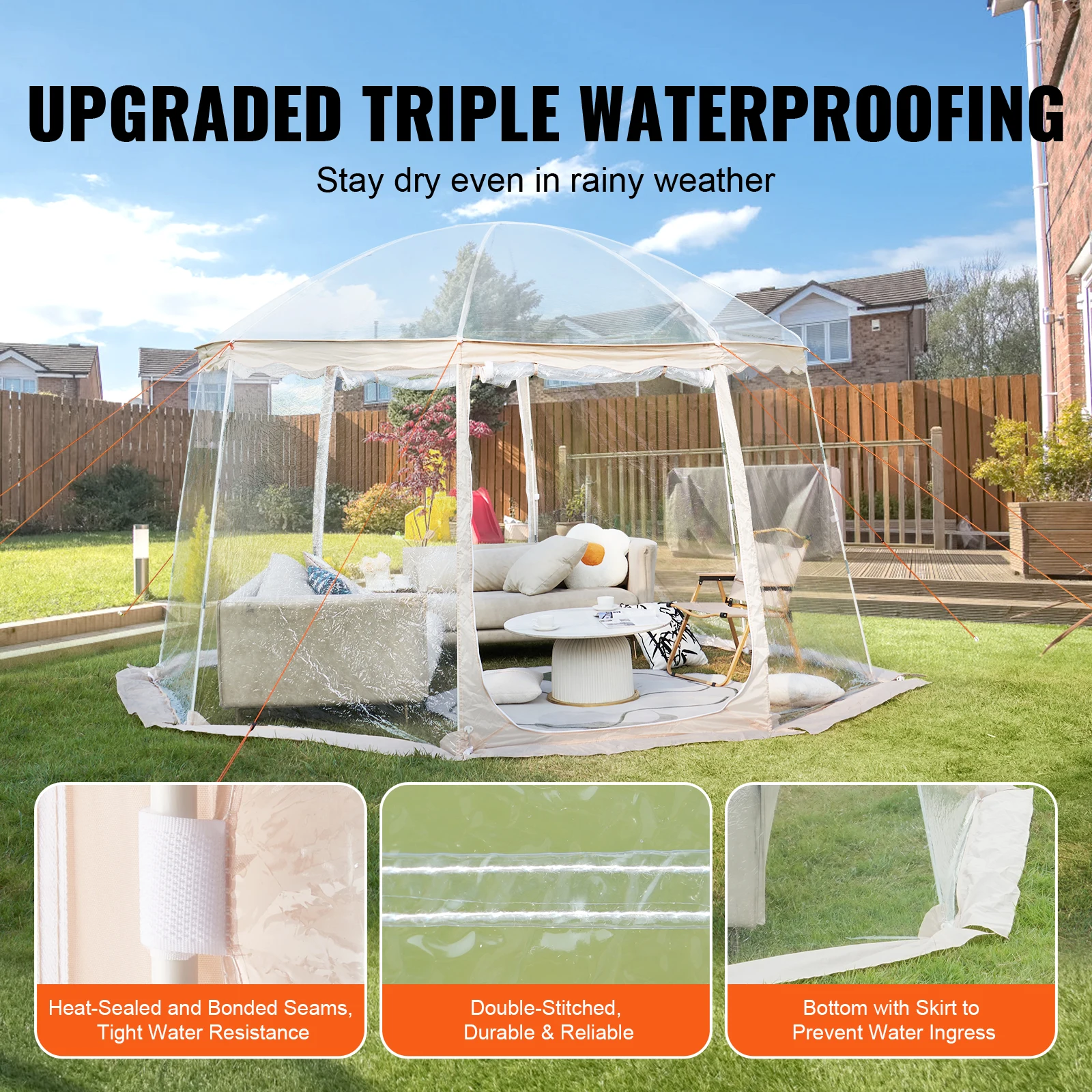 Bubble Tent Pop-Up Weatherproof Sports 50 5