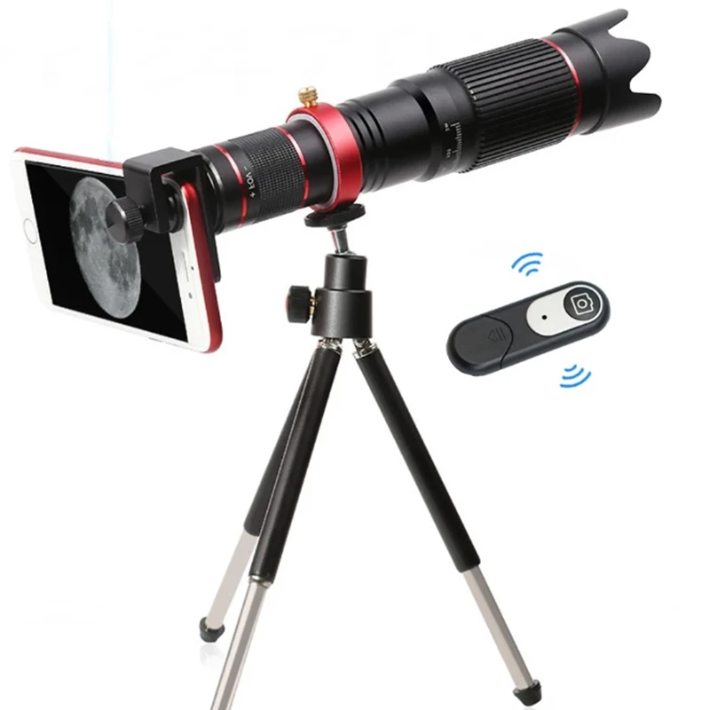 Telescopio Professionale In Metallo Con Zoom Ottico 36X 4K Hd Monoculare Con Telecomando Bluetooth Per Visite Turistiche/Caccia/Escursionismo Con Smar