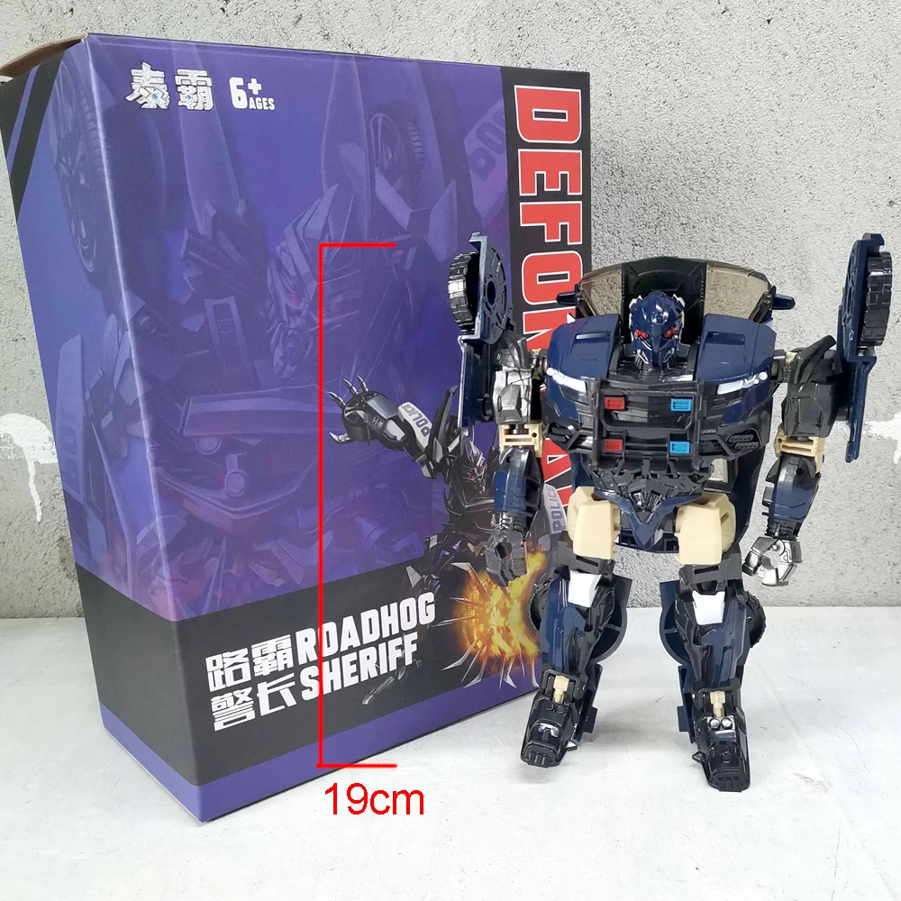 Фото AOYI BMB H6001-5 18 см игрушки-трансформеры Prowl SS28 Optimus autobot из сплава Аниме экшн-фигурка модель автомобиля подарок для мальчика №5