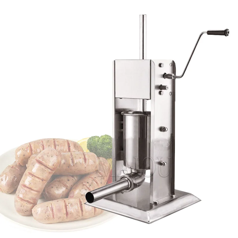

3LSausage Meat Stuffer Stainless Steel Manual Vertical Filling Machine Kitchen Tool Syringe enema banger Maker