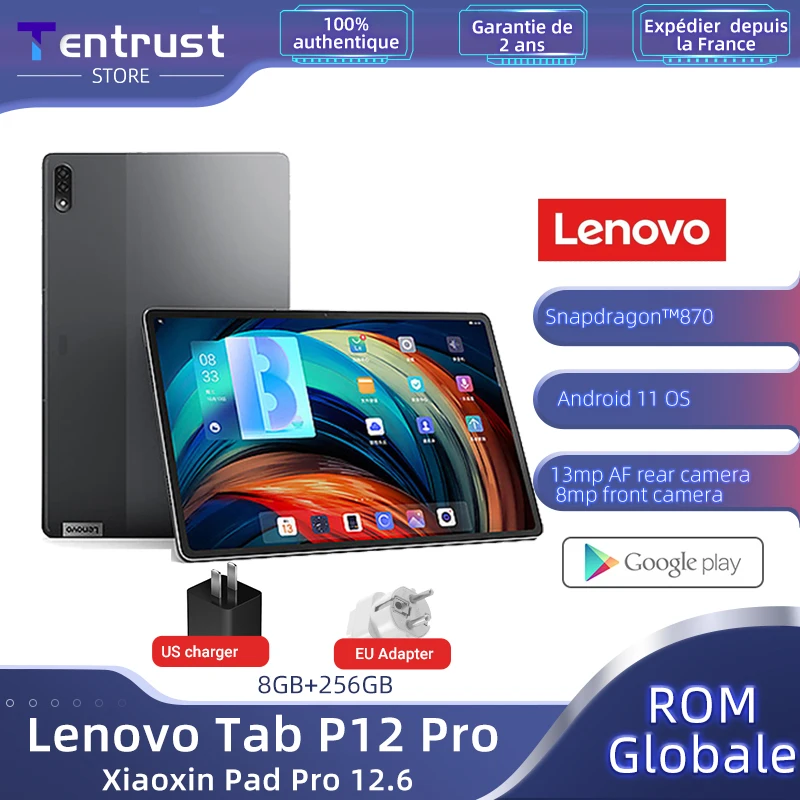 Lenovo Tab P12 Pro 12.6 Inch Global Rom 8gb+256gb Snapdragon 870 ...