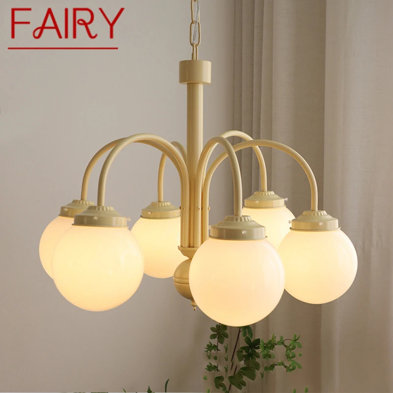 

FAIRY Nordic Chandeliers LED Retro Simple Hanging lights Creative Glass Pendant Lamp For Home Living Dining Bedroom