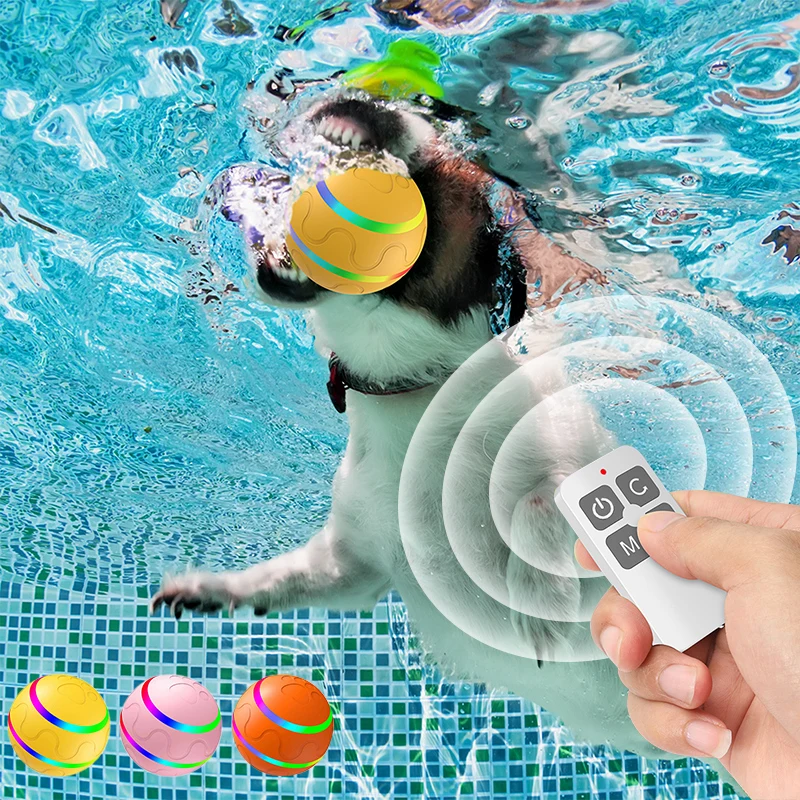 

2023 New Smart Interactive Cat Dog Toys Ball Kitten Indoor Funny Chaser Roller Toy Rotating Electric LED Ball USB Rechargeable