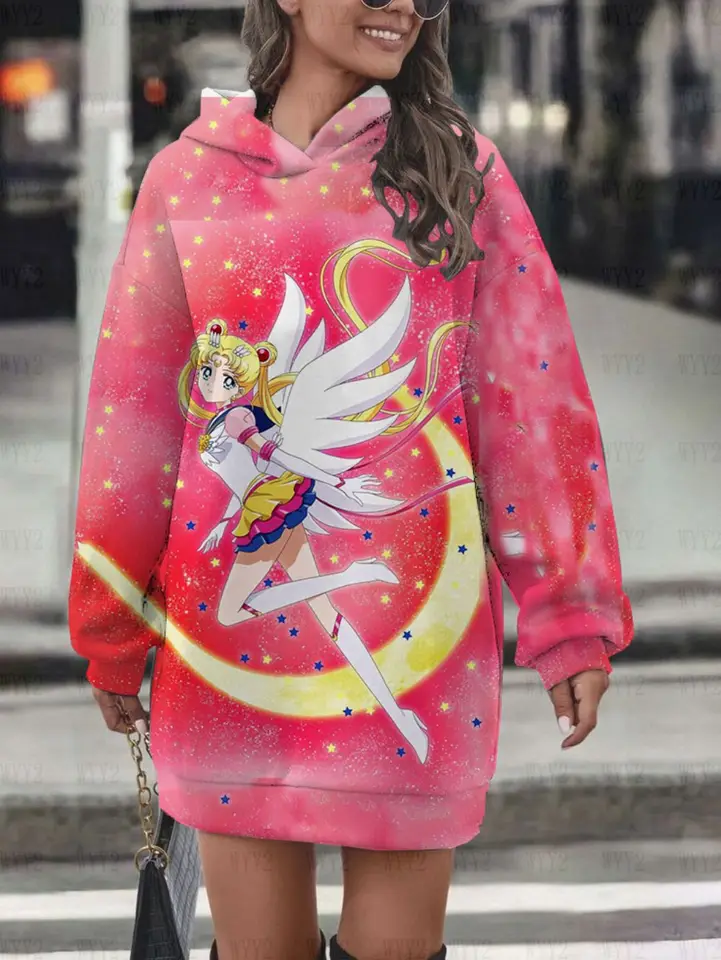 Themed Clothes Sailor Moon Sweatshirt Bershka Sailor Moon Print
