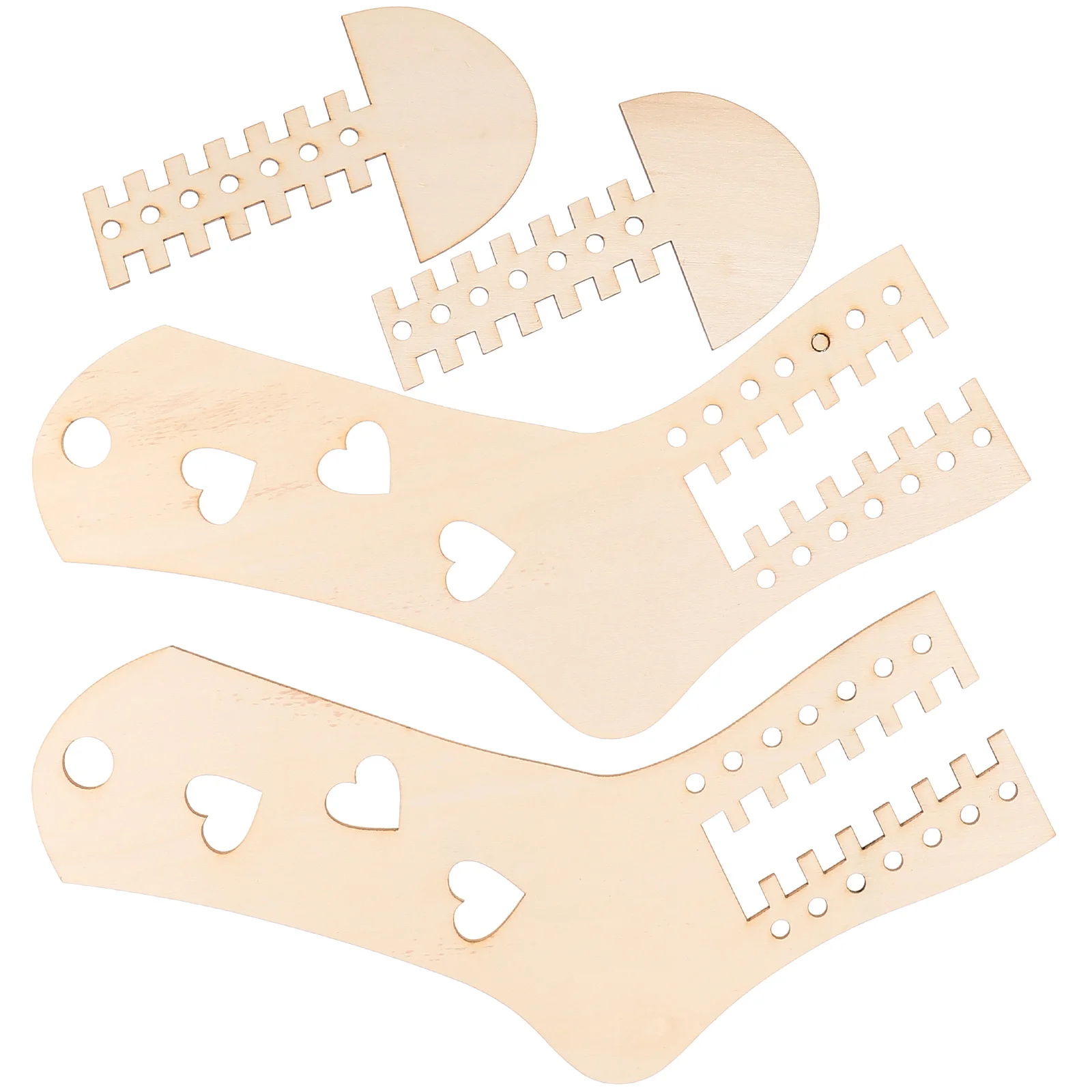 

Socks Mold Stocking Display Molds Wooden Knitting Tools DIY Blockers Hand Knitted Woven Models for Hollow Gloves