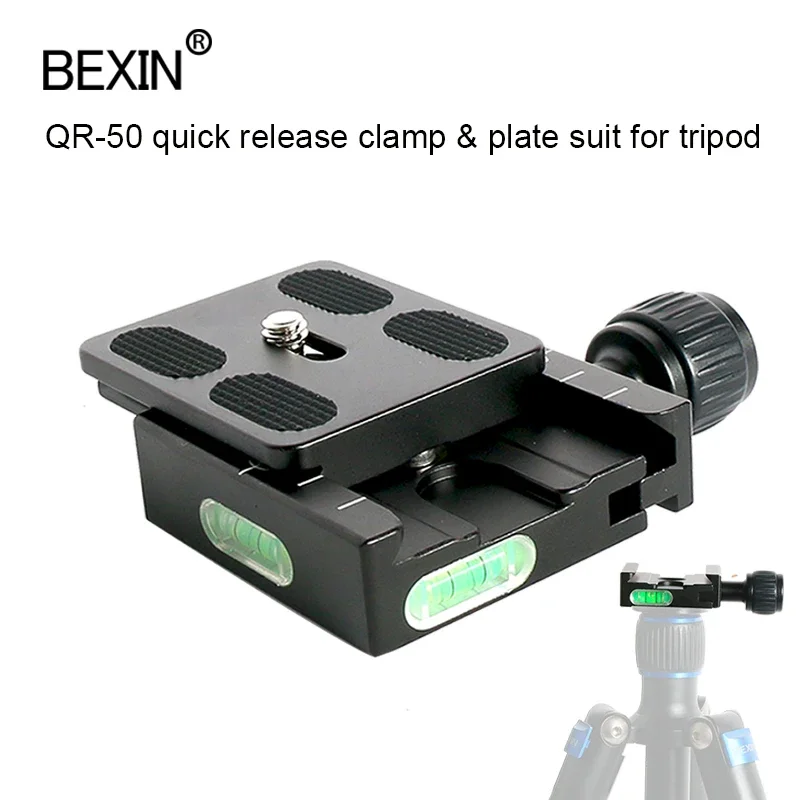 Bexin-qr Series Tripé Bola Cabeça Adaptador Liga de Alumínio Liberação Rápida Splint Clamp para Arca Swiss Dslr Câmera - Image 6