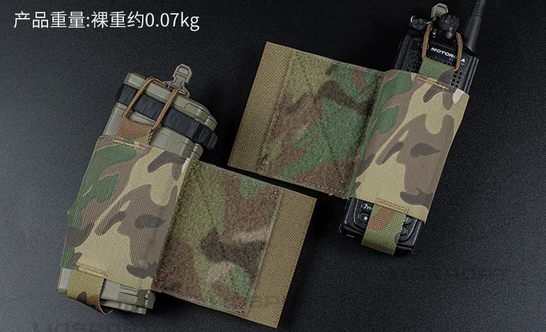 Taktische elastische MBITR Radio Halter Wingman Pouch AR M4 5,56 Magazin Lagerung Shock Cord Retension Jagd Weste Zubehör – Detail 12