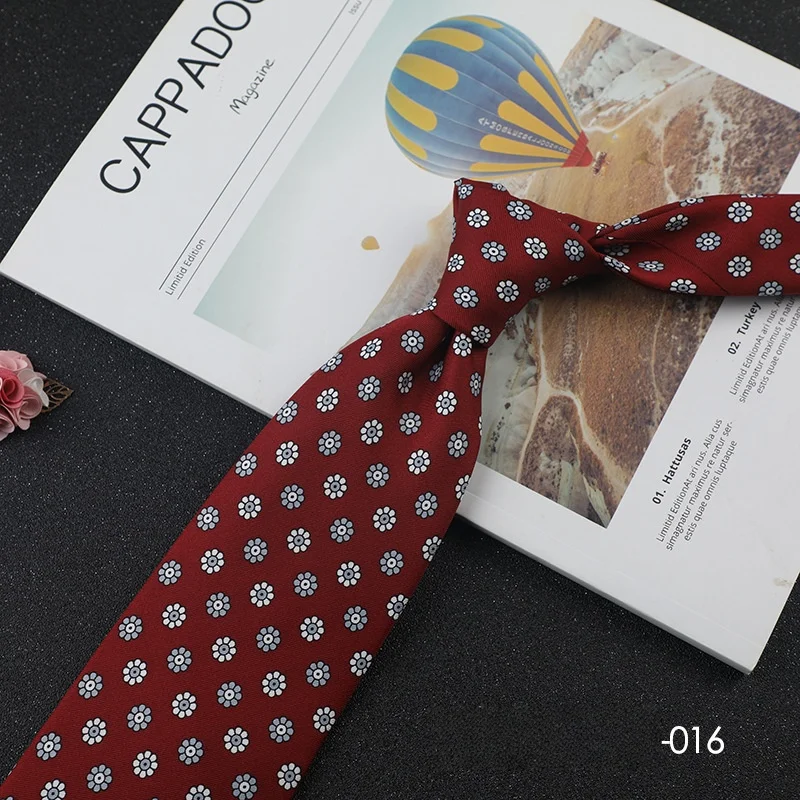9cm Neue 100% Seiden-Krawatte im Britischen Stil für Herren, Business-Krawatte für Männer, Formelle Krawatte für Hochzeit und Partys – Detail 16