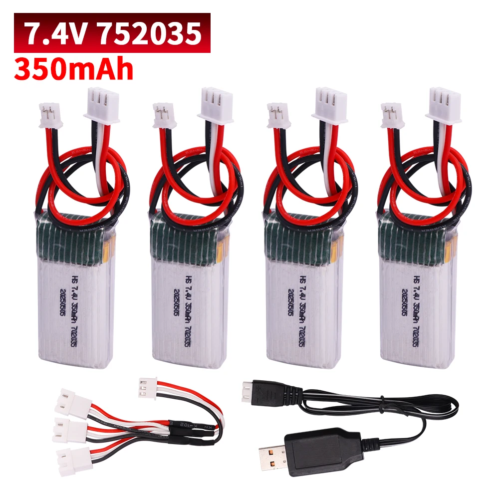 Chargeur RC USB avec piles rechargeables - Lot de 1 à 10