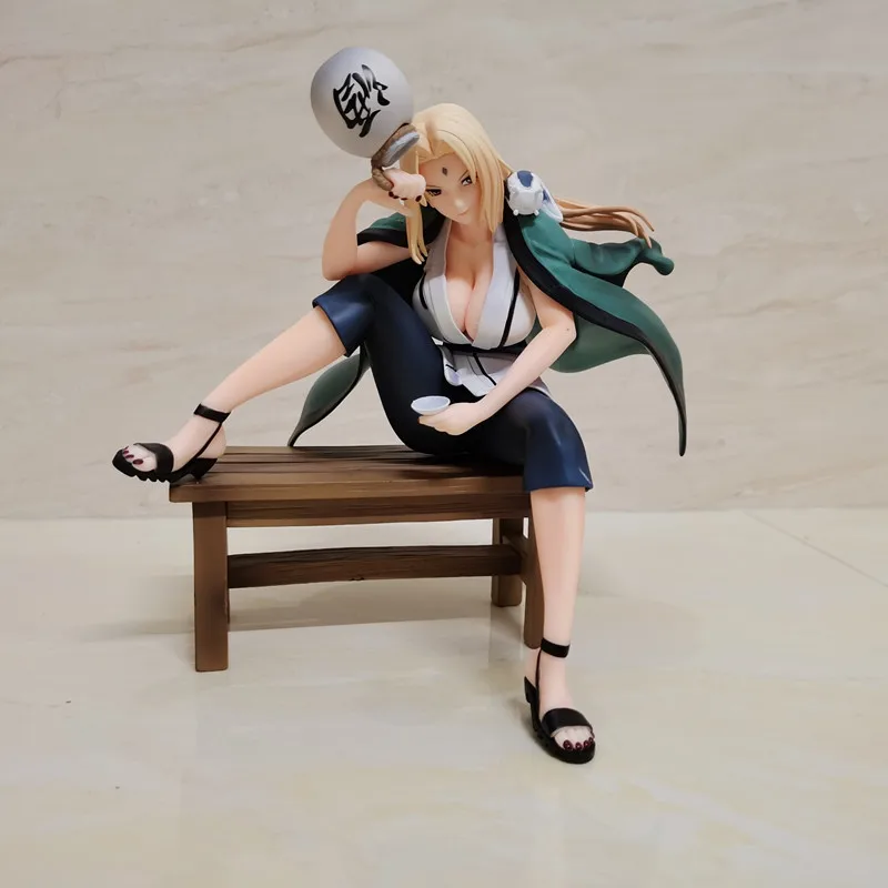 

Anime Naruto Tsunade Drinking PVC Action Figure Collectible Model Doll Toy 16cm
