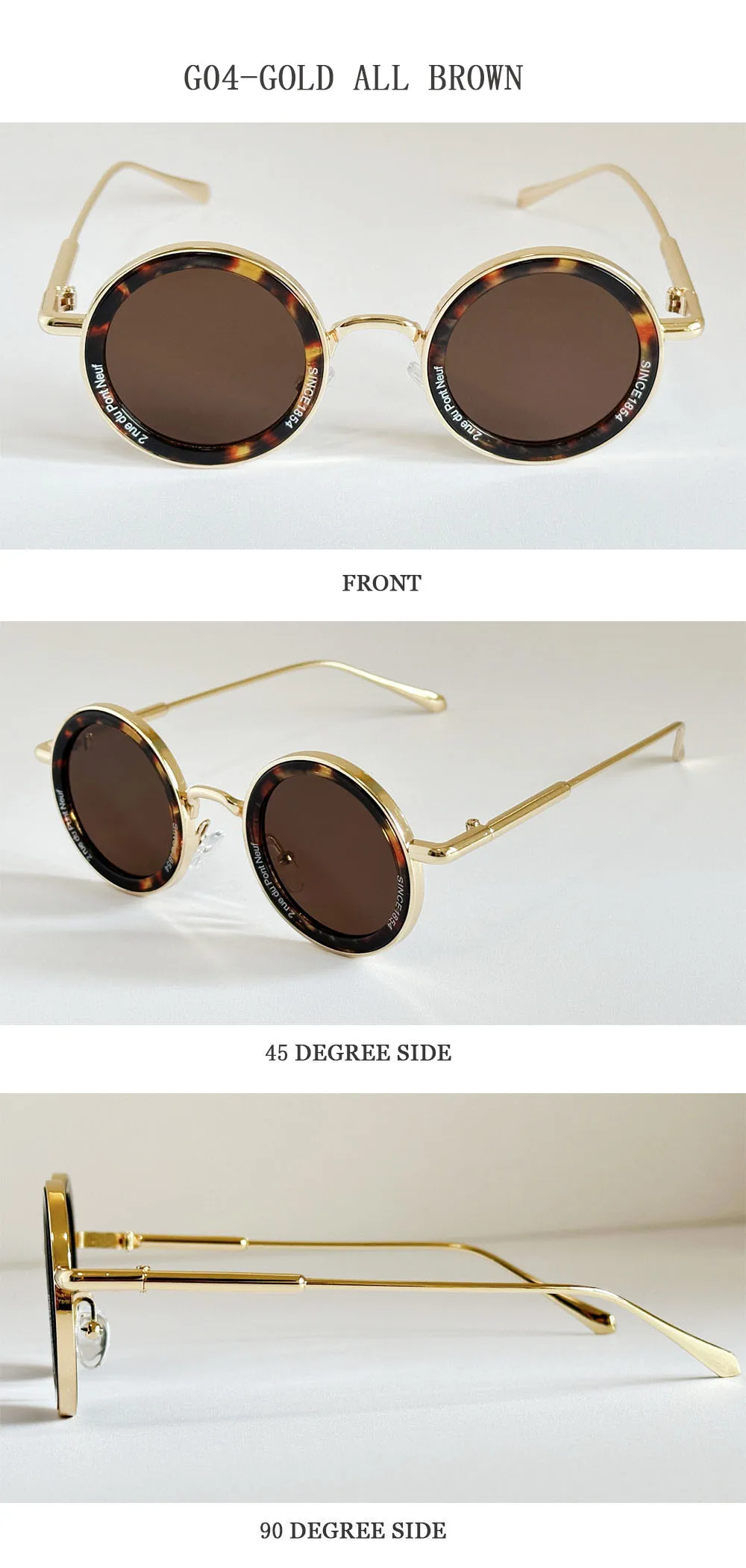 Retro Steampunk Sonnenbrille Männer Luxus Runde Sonnenbrille Frauen 2025, Punk Mode Gläser Lunette De Soleil Homme Lentes De Sol Mujer – Detail 24