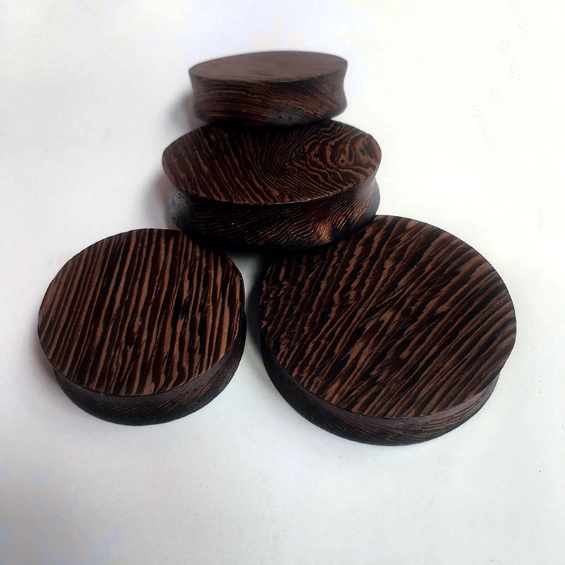 2PC Big Size Ear Plugs Tunnels Ear Piercing Expander Plug Earrings Naturel Wood Hand Made Ears Gauge Stretcher Oreja Expansion piercing jewelry body piercing jewelry body jewelry ear piercing jewelry body piercing earrings