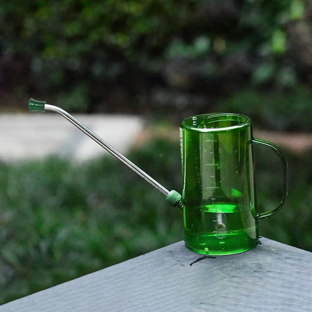 Watering Can Scale Design Leak-proof Wide Application Bonsai Plants Watering Can Kettle Garden Supplies 1 Set