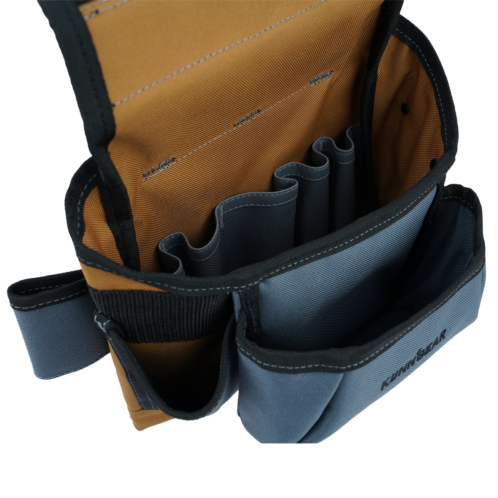 KUNN Carpenter Tool Belt with Suspenders Pro Framer Suspension Tool Rig for Construction Contractors and Electrician,Khaki
