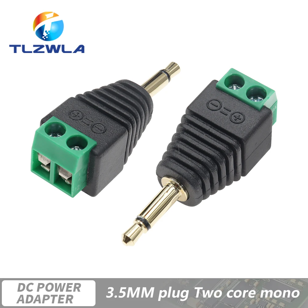 Stereo Audio Jack to RCA Mono Plug with Screw Terminal Adapter