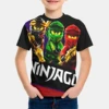 Disney The Same Summer Product For Men Women N-ninjagos SpongeBob SquarePants Joint The Same kids Short-sleeved T-shirt clothes 2