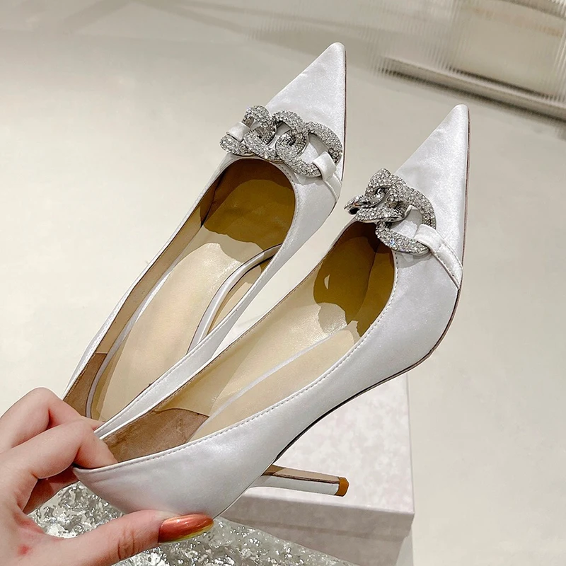 

Spring New 2024 High Heel Shoes for Women Brand Designer Female Pumps with Pointed Toe Zapatos Mujer Free Shipping